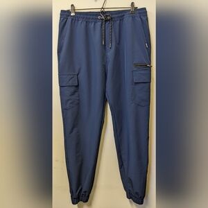 Tony Hawk Men's Navy Blue Cargo Jogger Pants